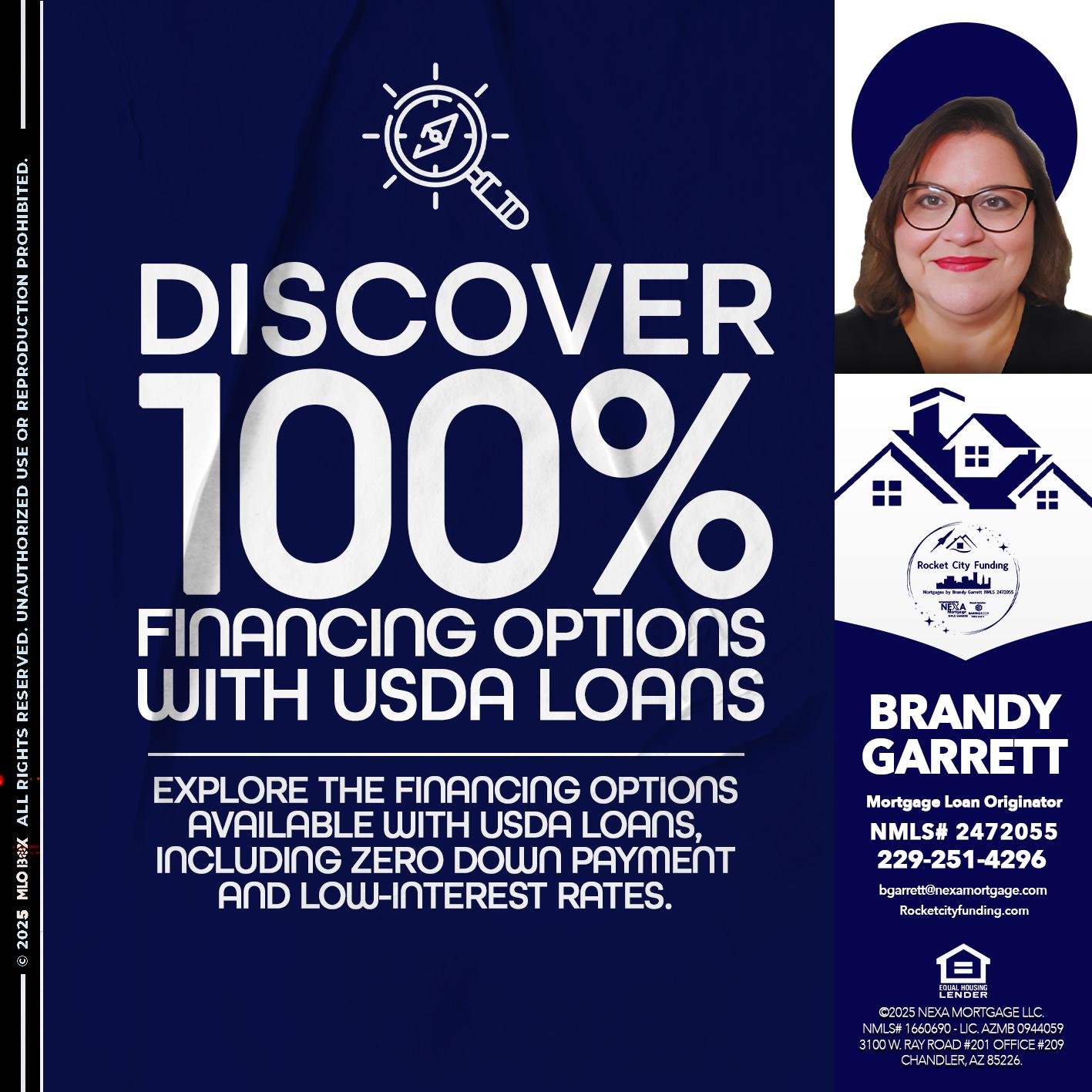 DISCOVER 100% - Brandy Garrett -Mortgage Loan Originator