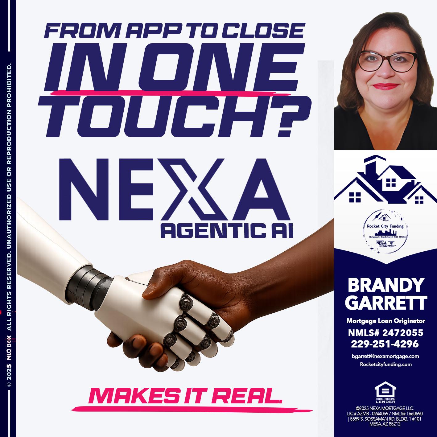IN ONE TOUCH - Brandy Garrett -Mortgage Loan Originator