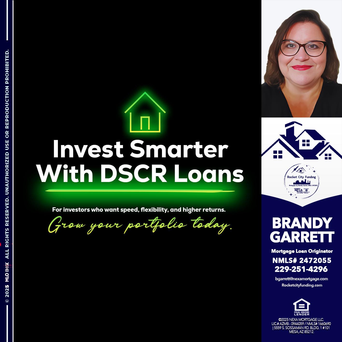 invest smarter - Brandy Garrett -Mortgage Loan Originator