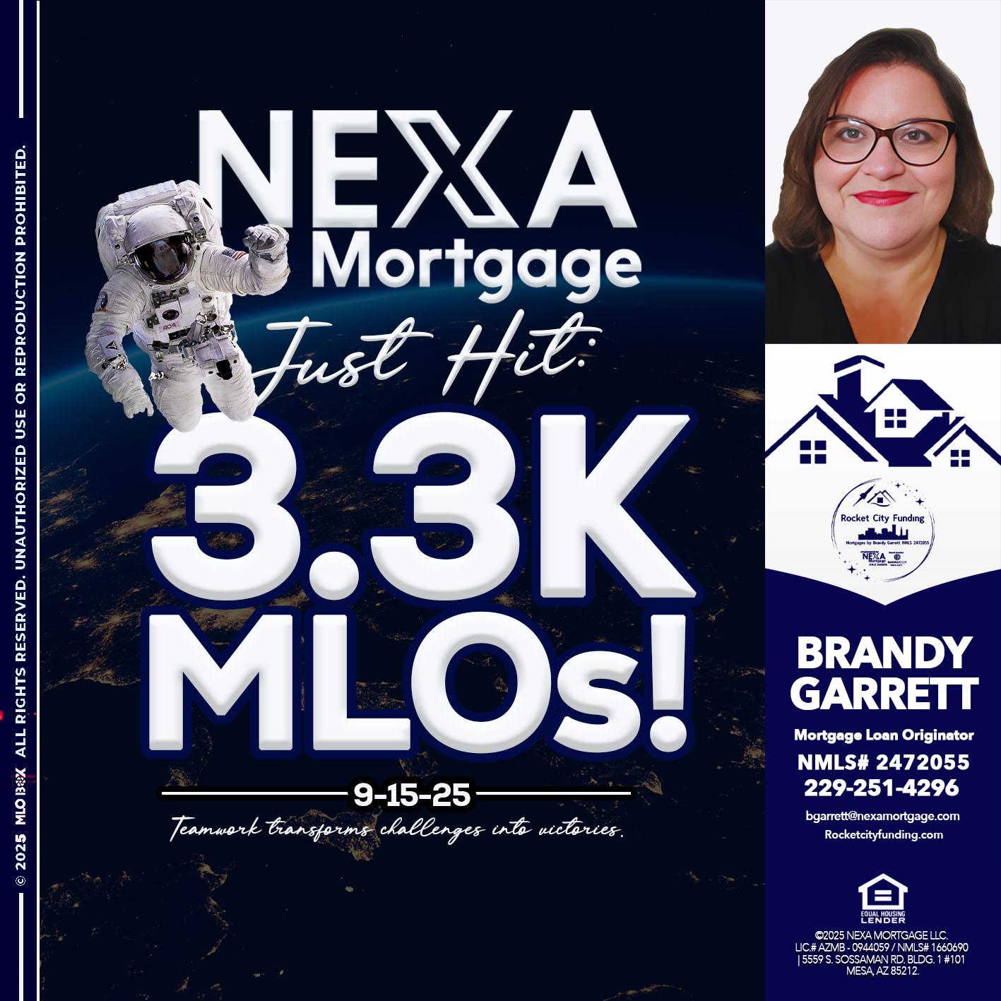 3.3K - Brandy Garrett -Mortgage Loan Originator