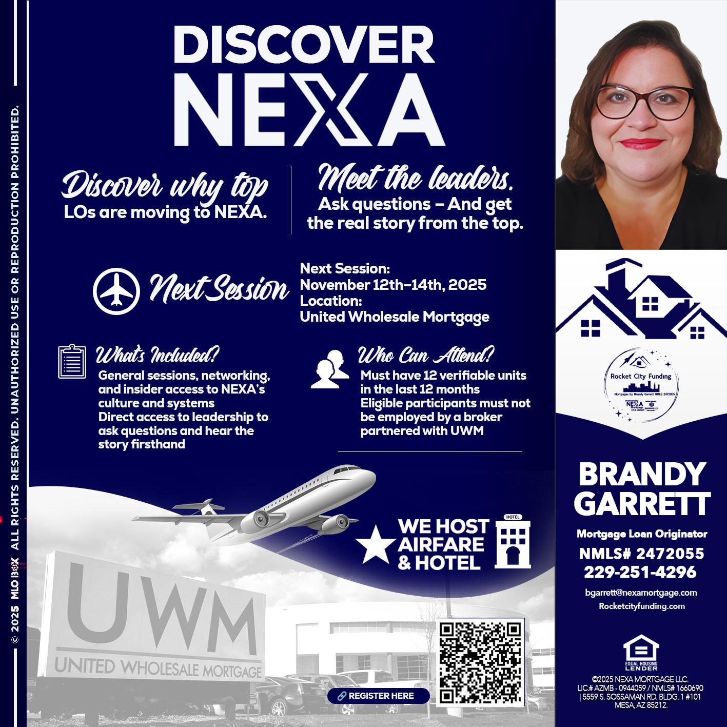 DISCOVER NEXA - Brandy Garrett -Mortgage Loan Originator