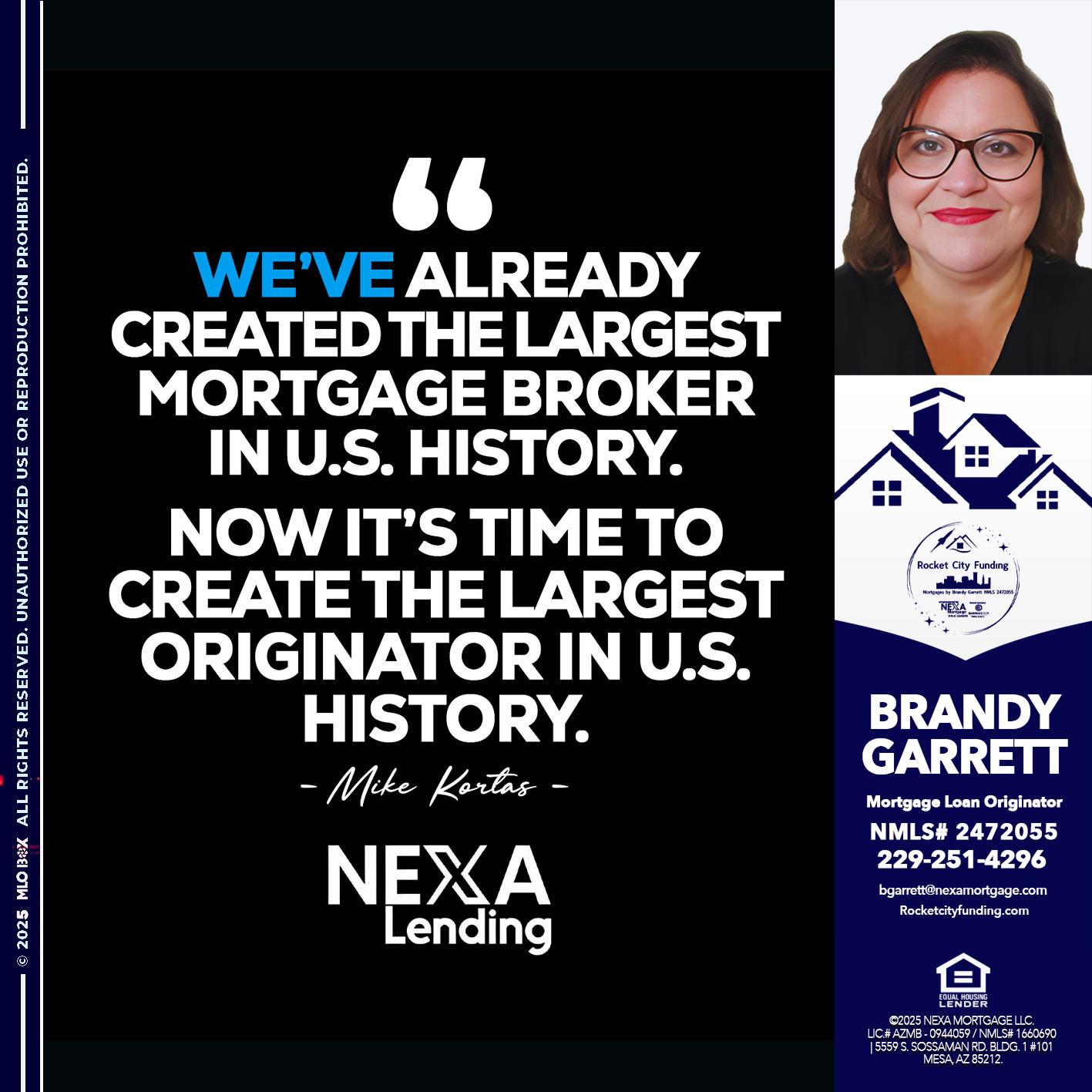 MIKE KORTAS - Brandy Garrett -Mortgage Loan Originator