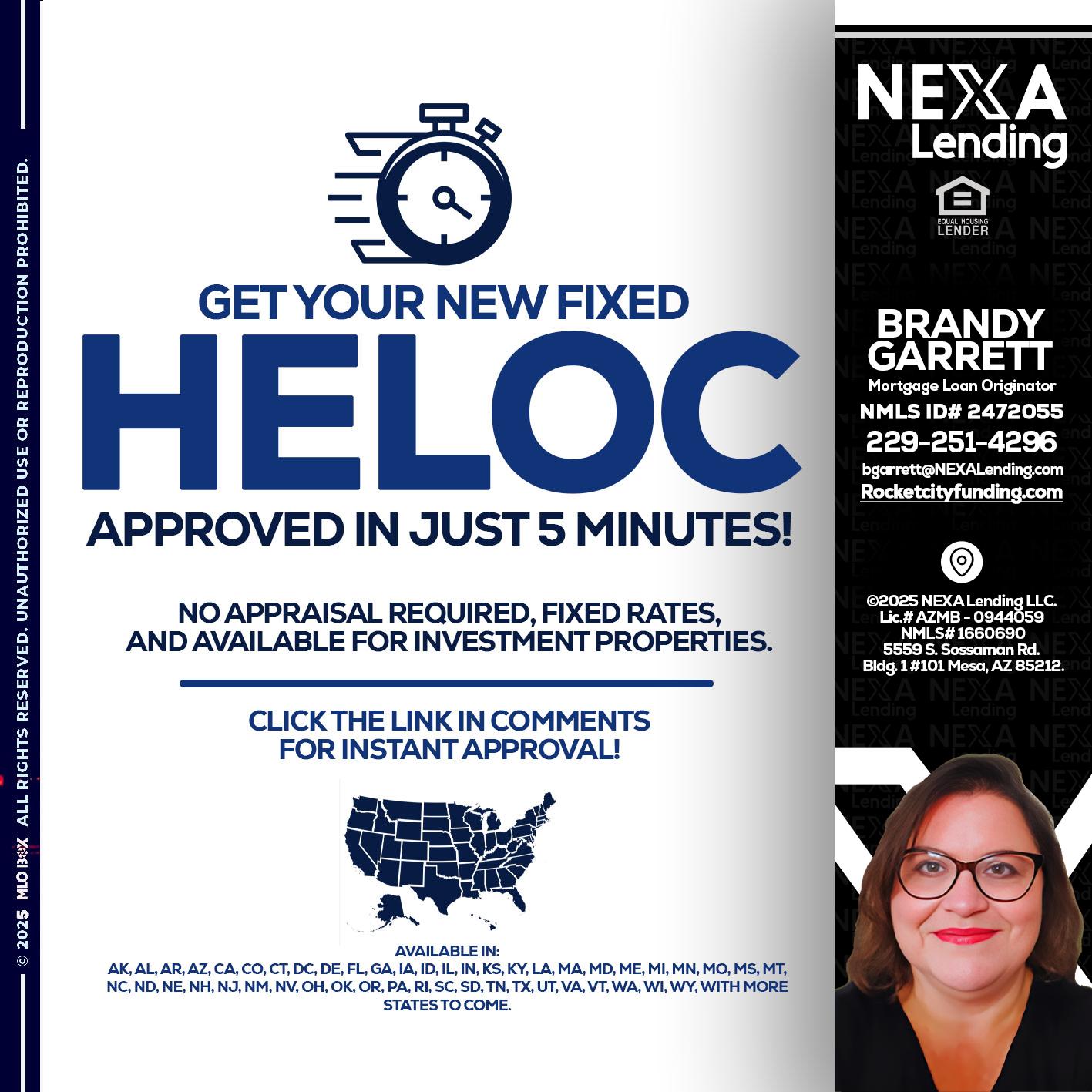 HELOC - Brandy Garrett -Mortgage Loan Originator