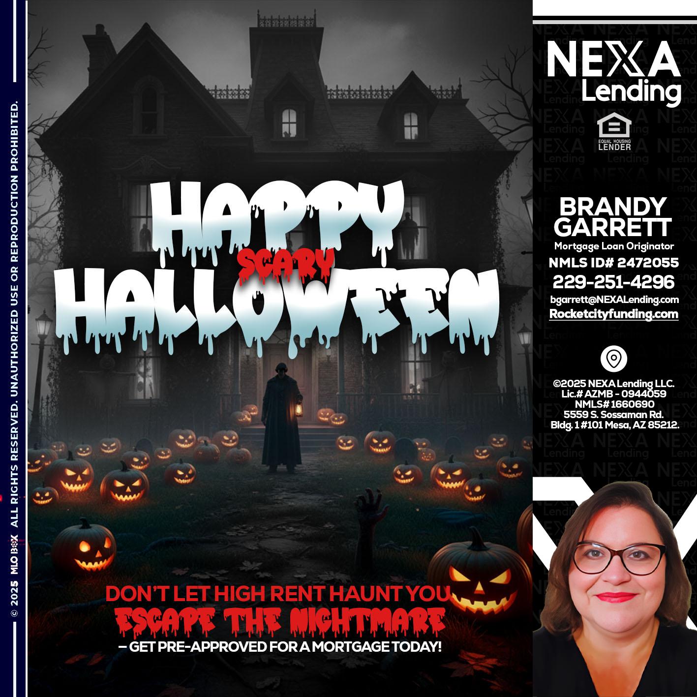 HAPPY HALLOWEEN - Brandy Garrett -Mortgage Loan Originator