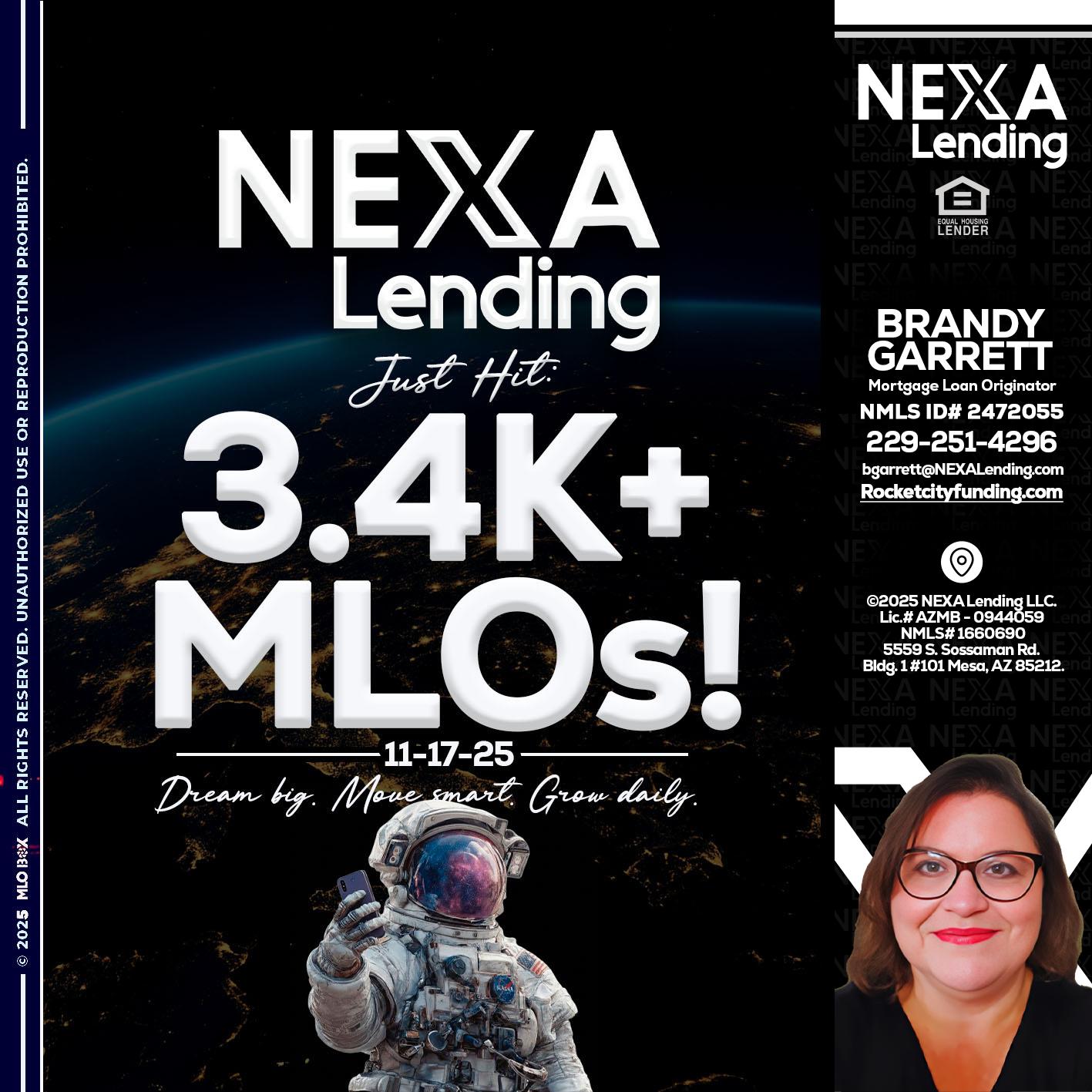 3.4K MLOs - Brandy Garrett -Mortgage Loan Originator