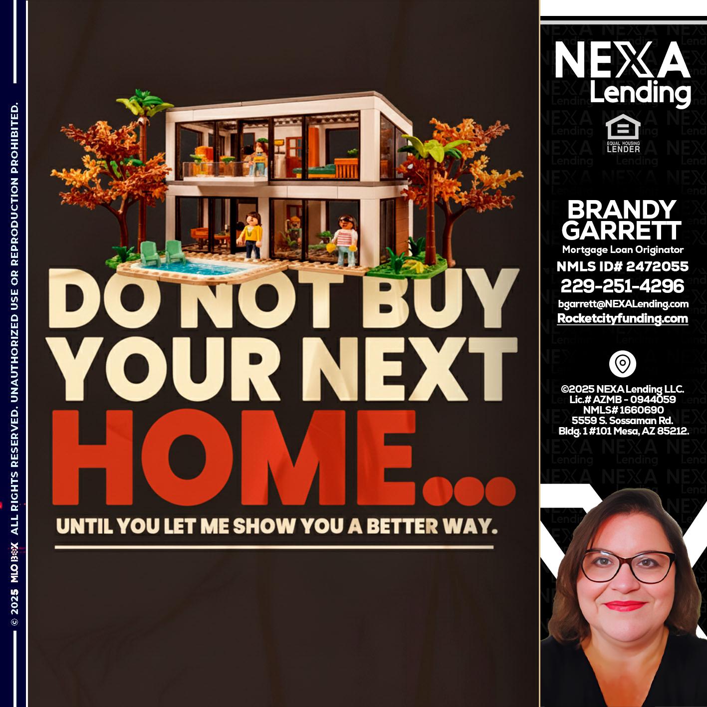 DO NOT BUY - Brandy Garrett -Mortgage Loan Originator