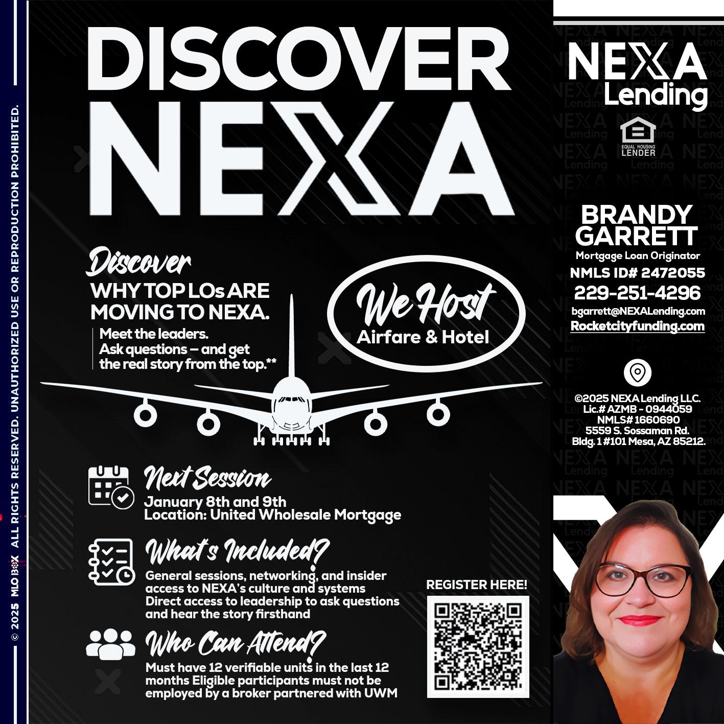 DISCOVER NEXA - Brandy Garrett -Mortgage Loan Originator
