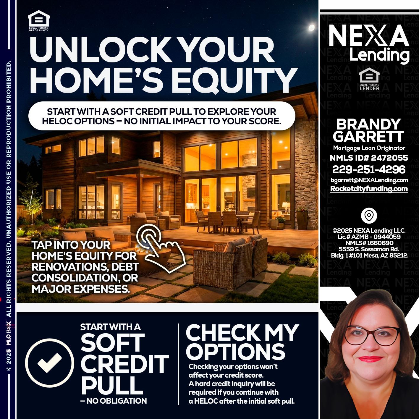 UNLOCK YOUR HOMES - Brandy Garrett -Mortgage Loan Originator