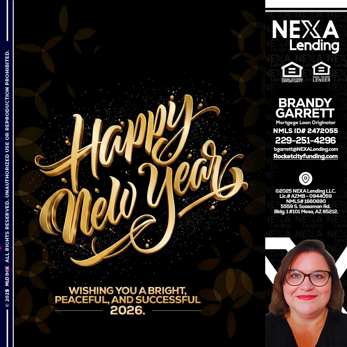 HAPPY NEW YEAR - Brandy Garrett -Mortgage Loan Originator