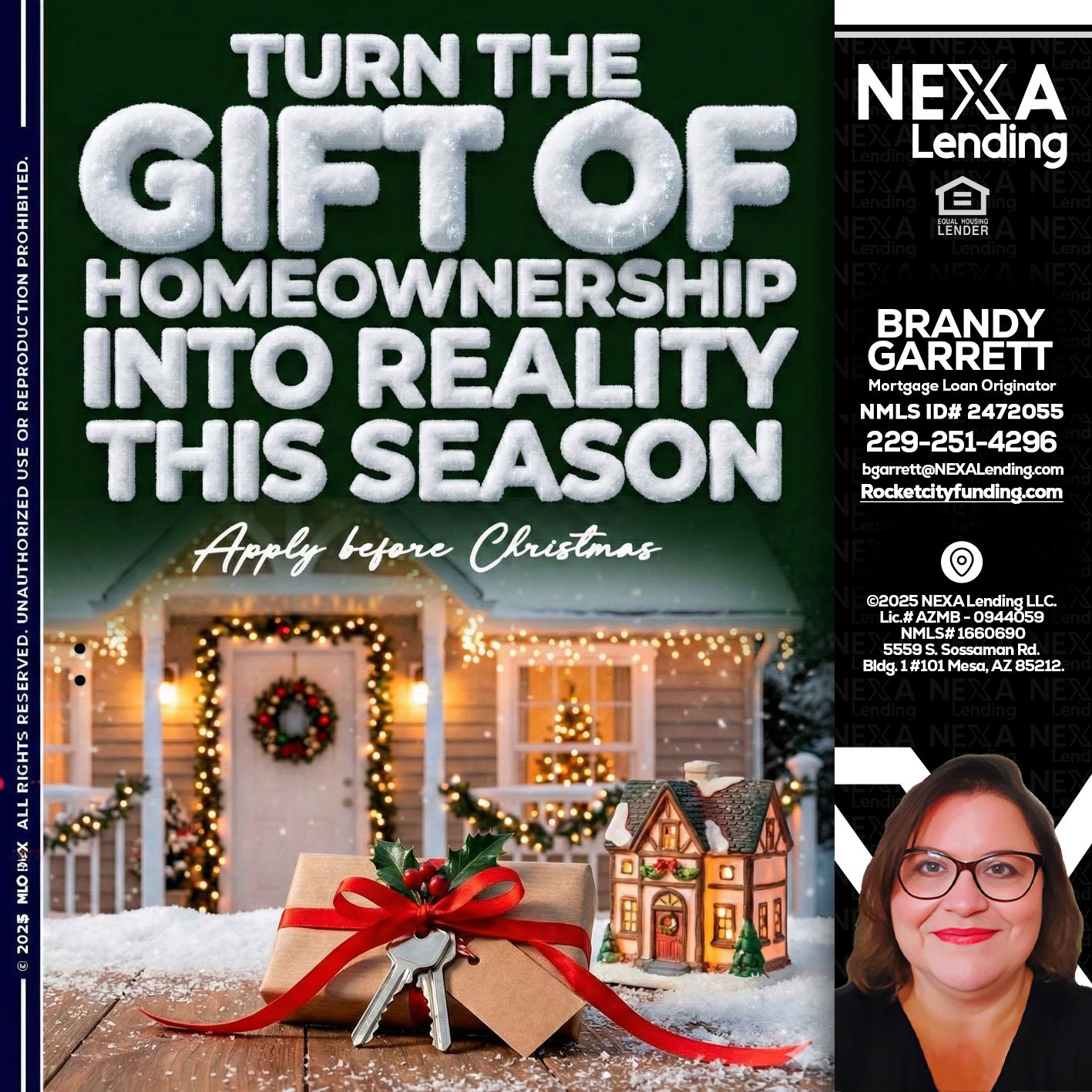 TURN GIFTS - Brandy Garrett -Mortgage Loan Originator
