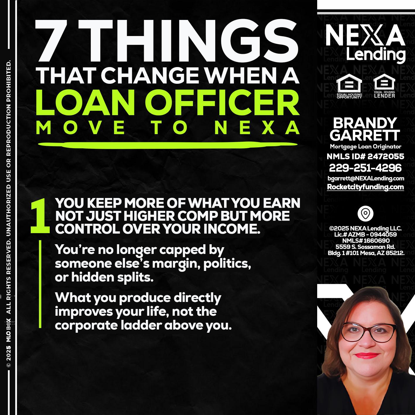 7 THINGS (1) - Brandy Garrett -Mortgage Loan Originator