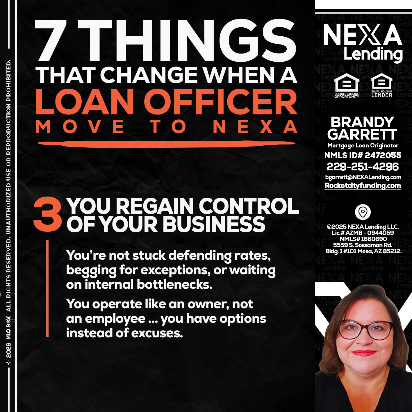 7 things (3) - Brandy Garrett -Mortgage Loan Originator
