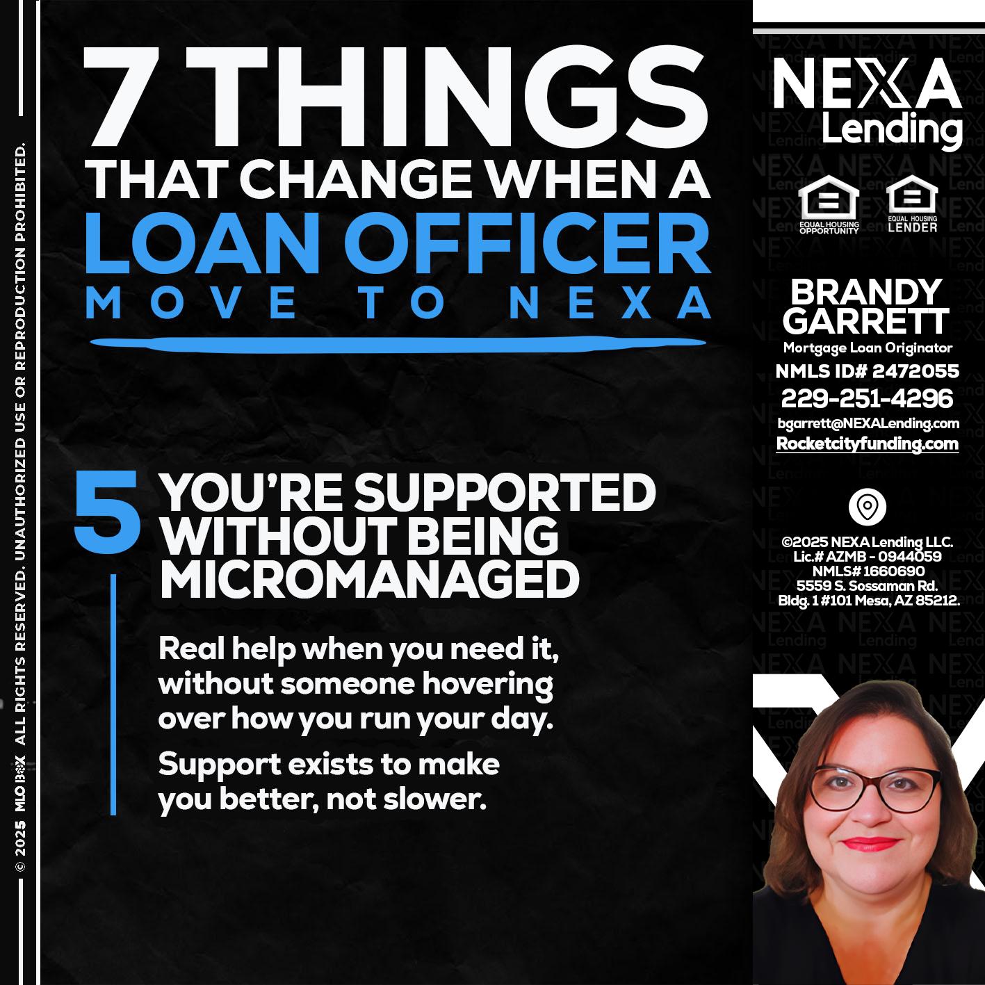 7 THINGS (5) - Brandy Garrett -Mortgage Loan Originator