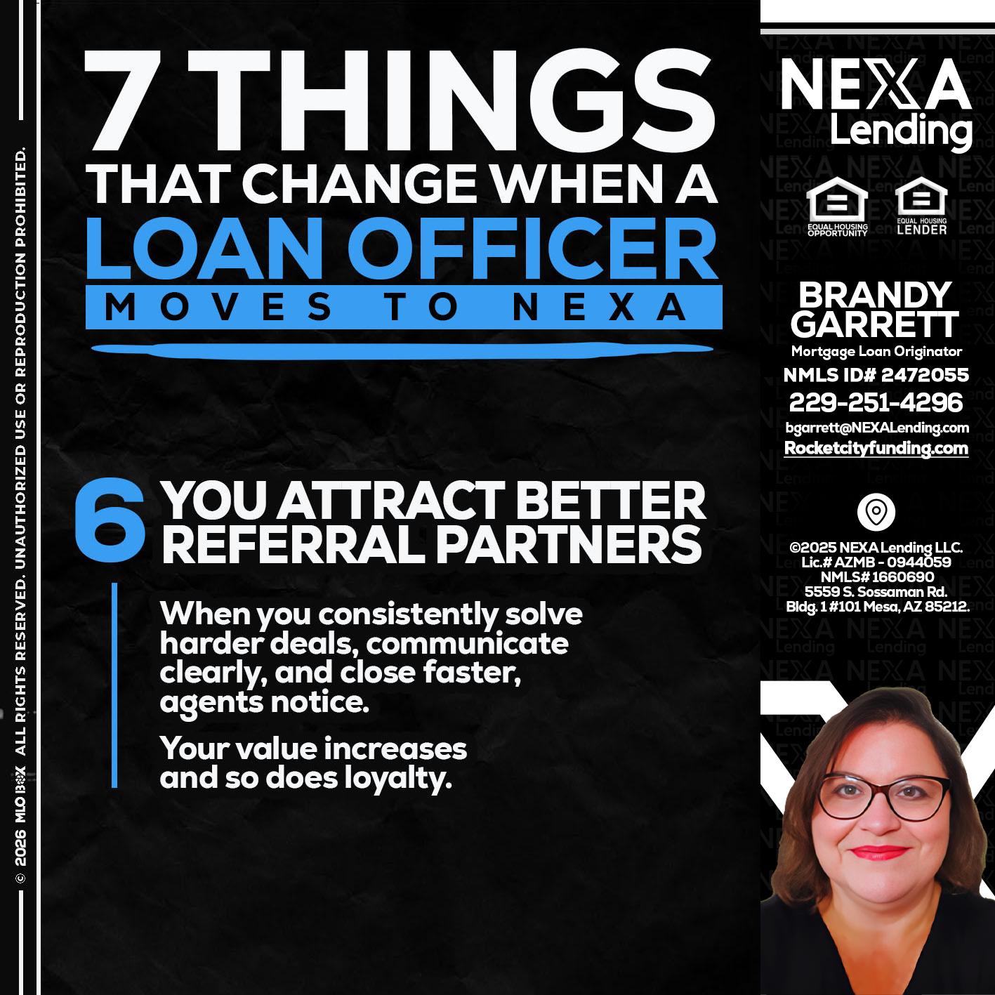 7 THINGS (6) - Brandy Garrett -Mortgage Loan Originator