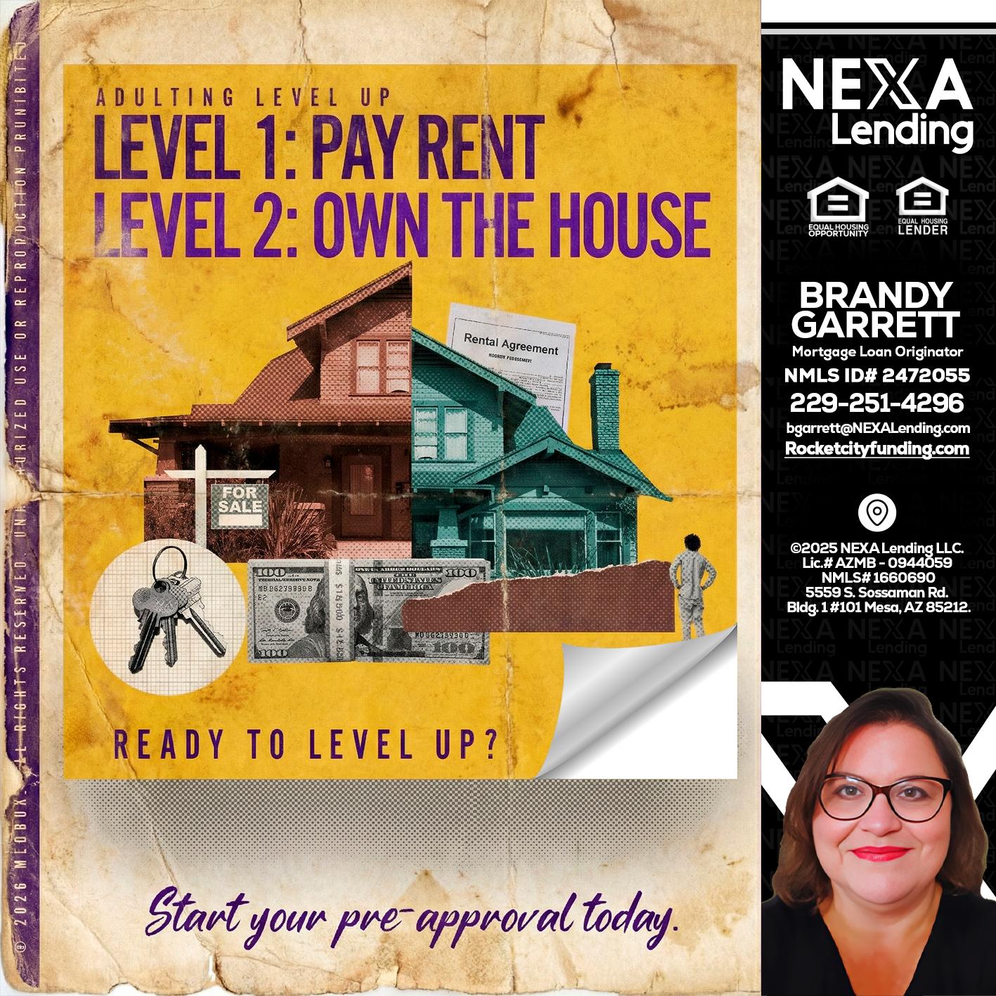 LEVEL 1 - Brandy Garrett -Mortgage Loan Originator