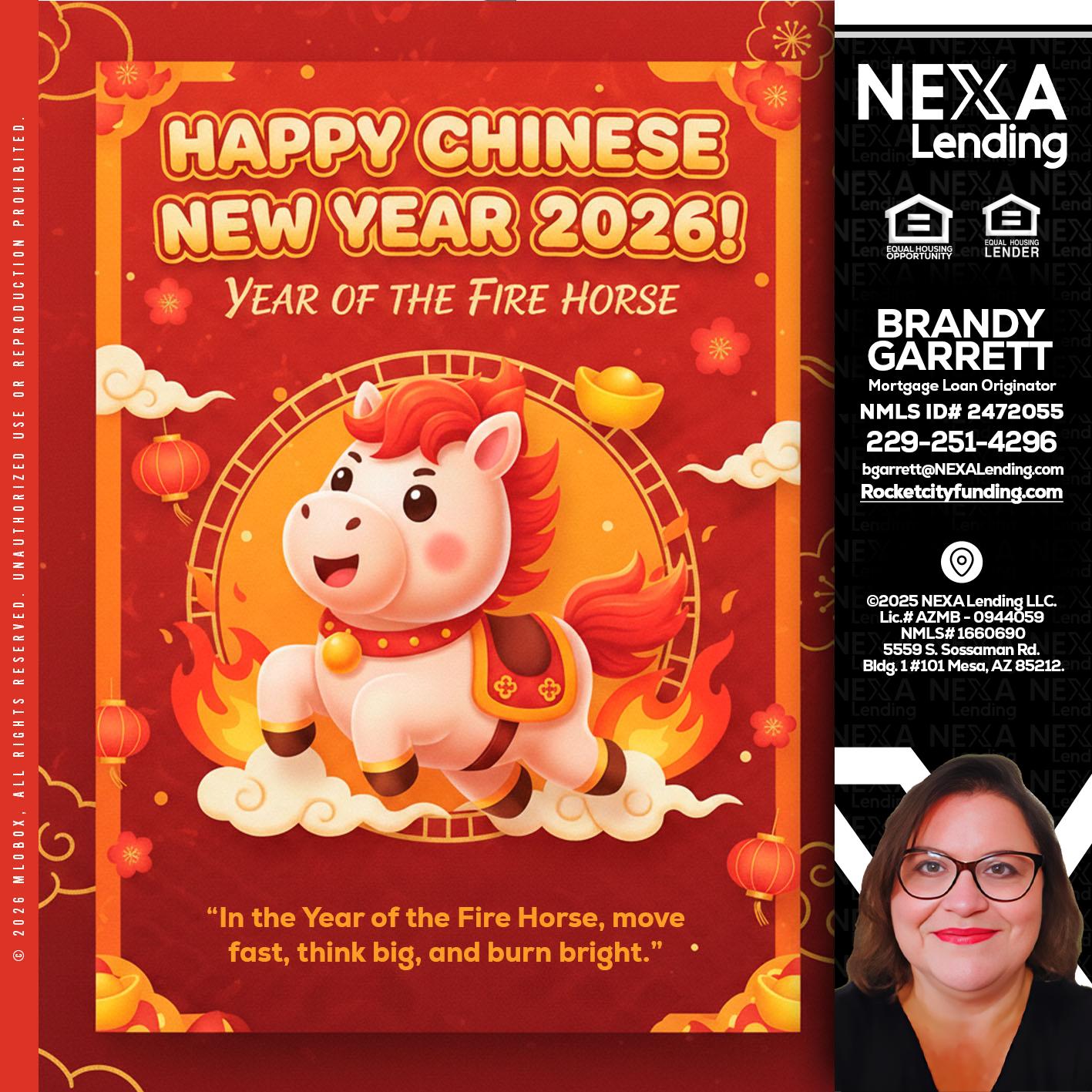happy Chinese new year - Brandy Garrett -Mortgage Loan Originator