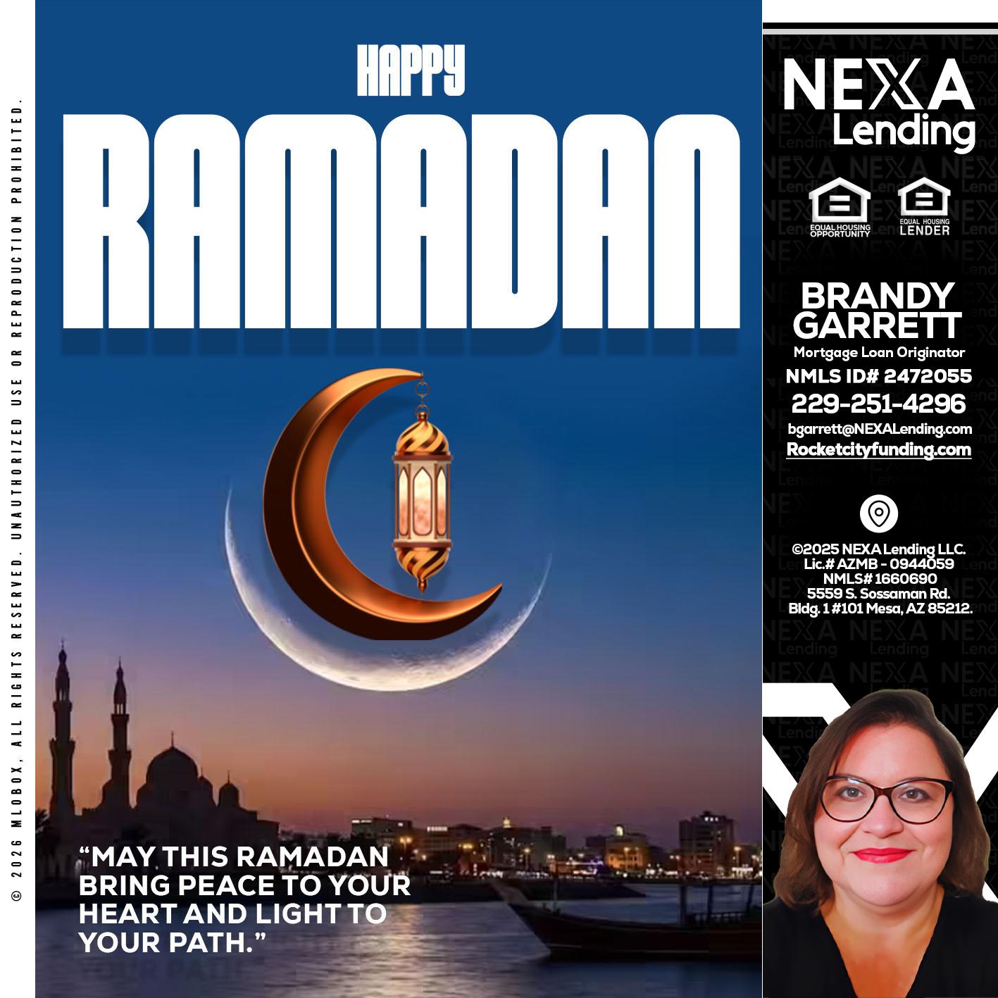 RAMADAN - Brandy Garrett -Mortgage Loan Originator