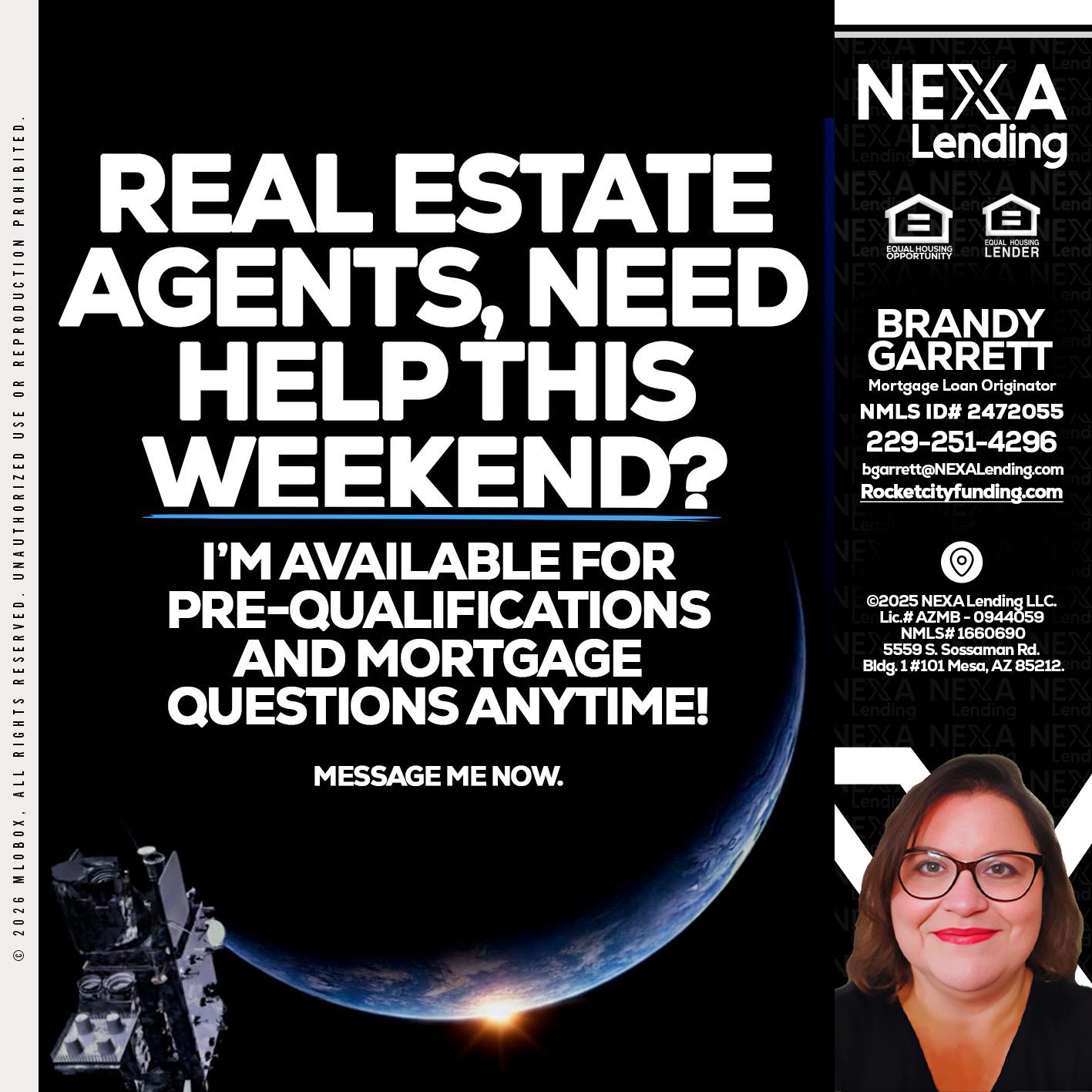 REAL ESTATE AGENTS - Brandy Garrett -Mortgage Loan Originator