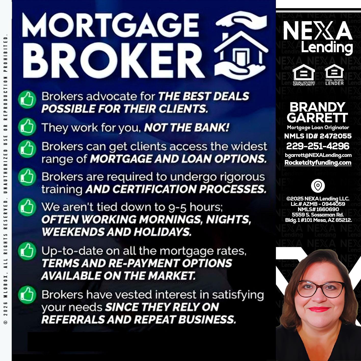 MORTGAGE BROKER - Brandy Garrett -Mortgage Loan Originator