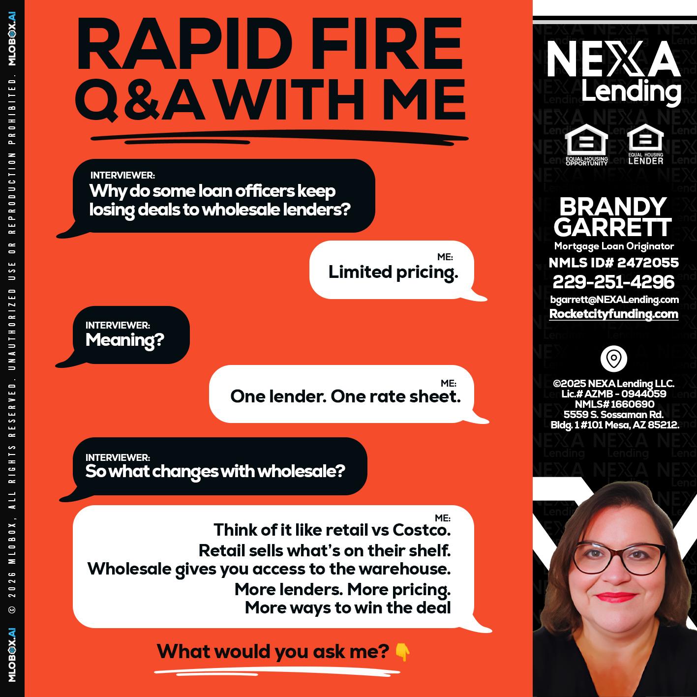 Q&A - Brandy Garrett -Mortgage Loan Originator