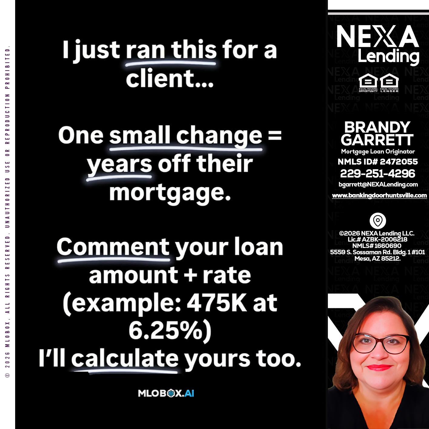 I JUST RAN - Brandy Garrett -Mortgage Loan Originator