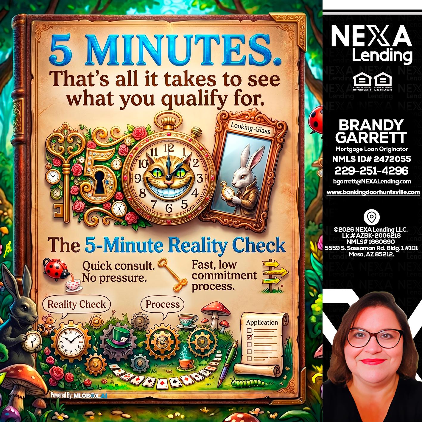 Reality Check! - Brandy Garrett -Mortgage Loan Originator