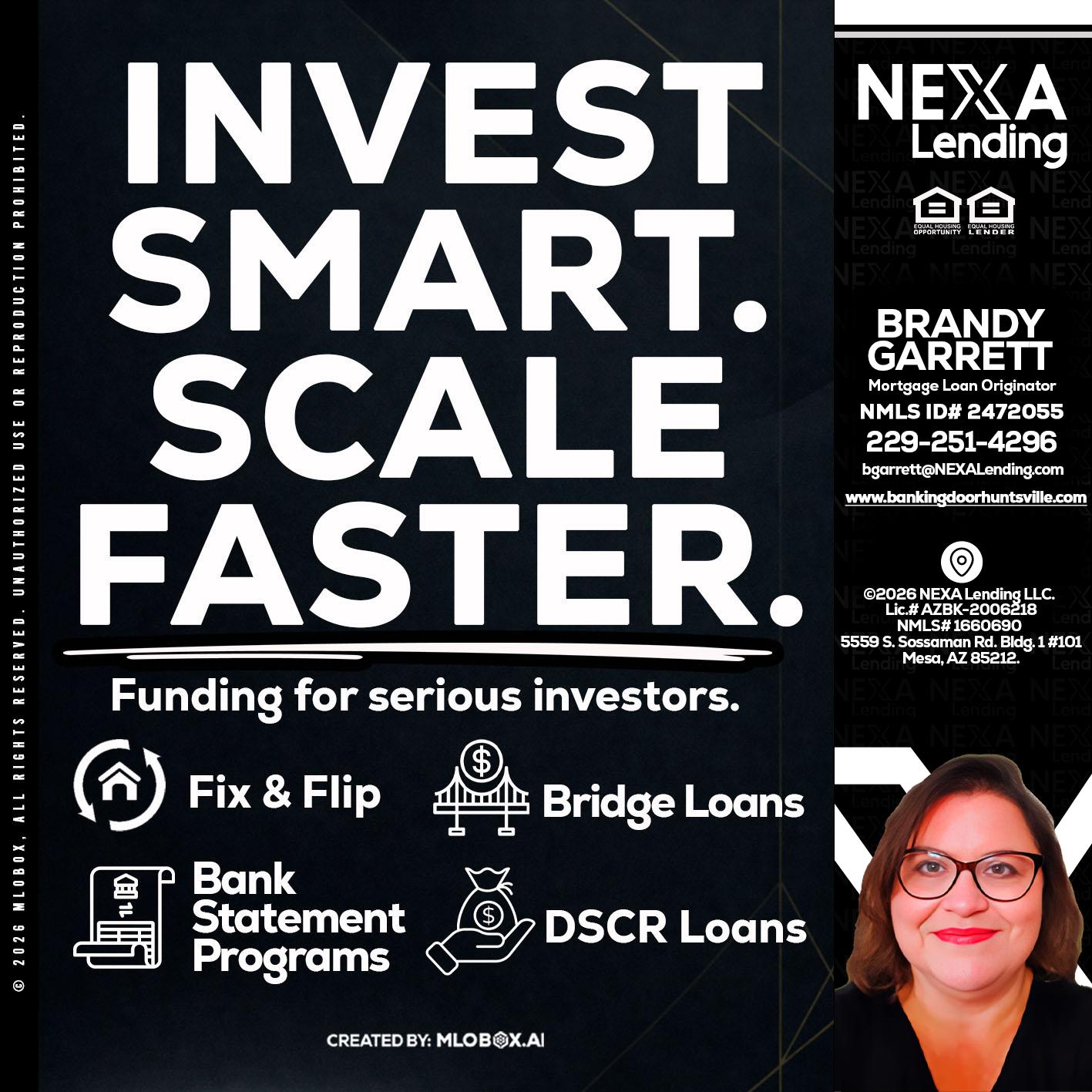 INVEST SMART - Brandy Garrett -Mortgage Loan Originator