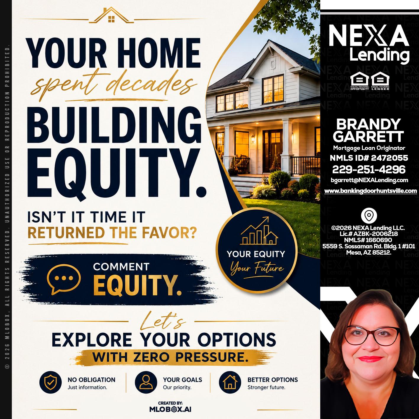 building equity - Brandy Garrett -Mortgage Loan Originator