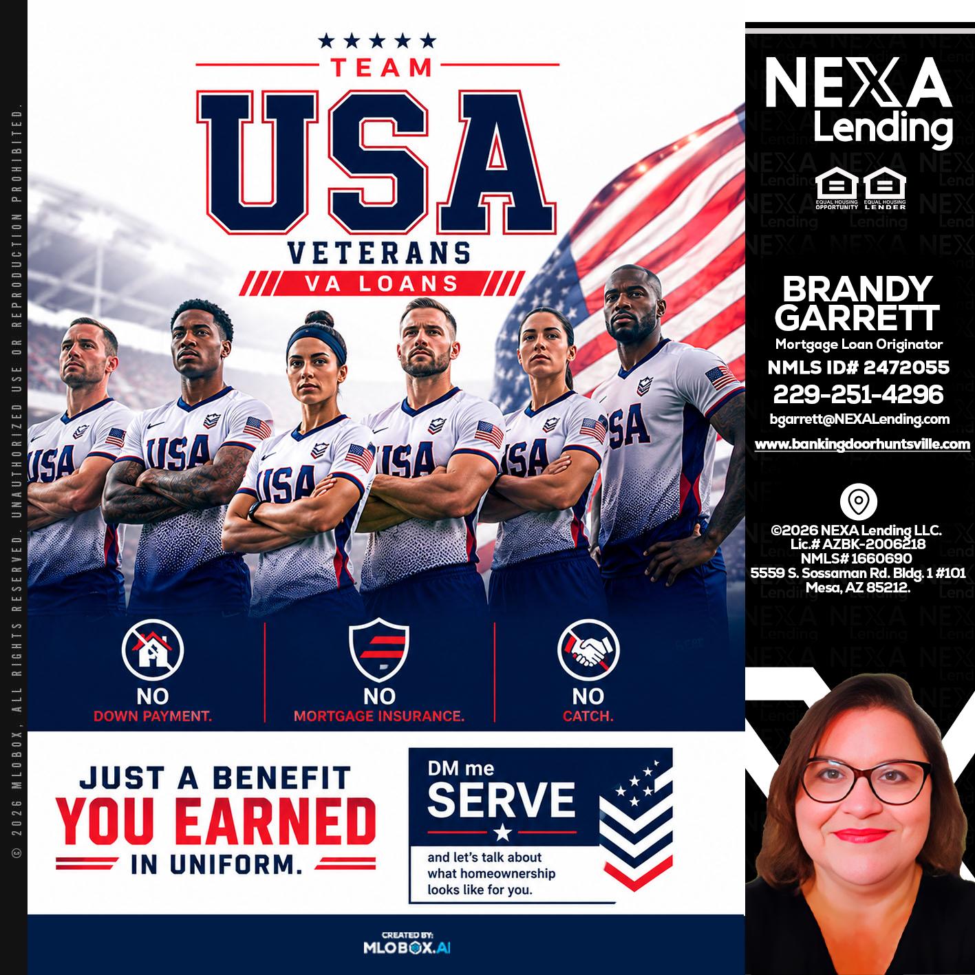 USA TEAM - Brandy Garrett -Mortgage Loan Originator