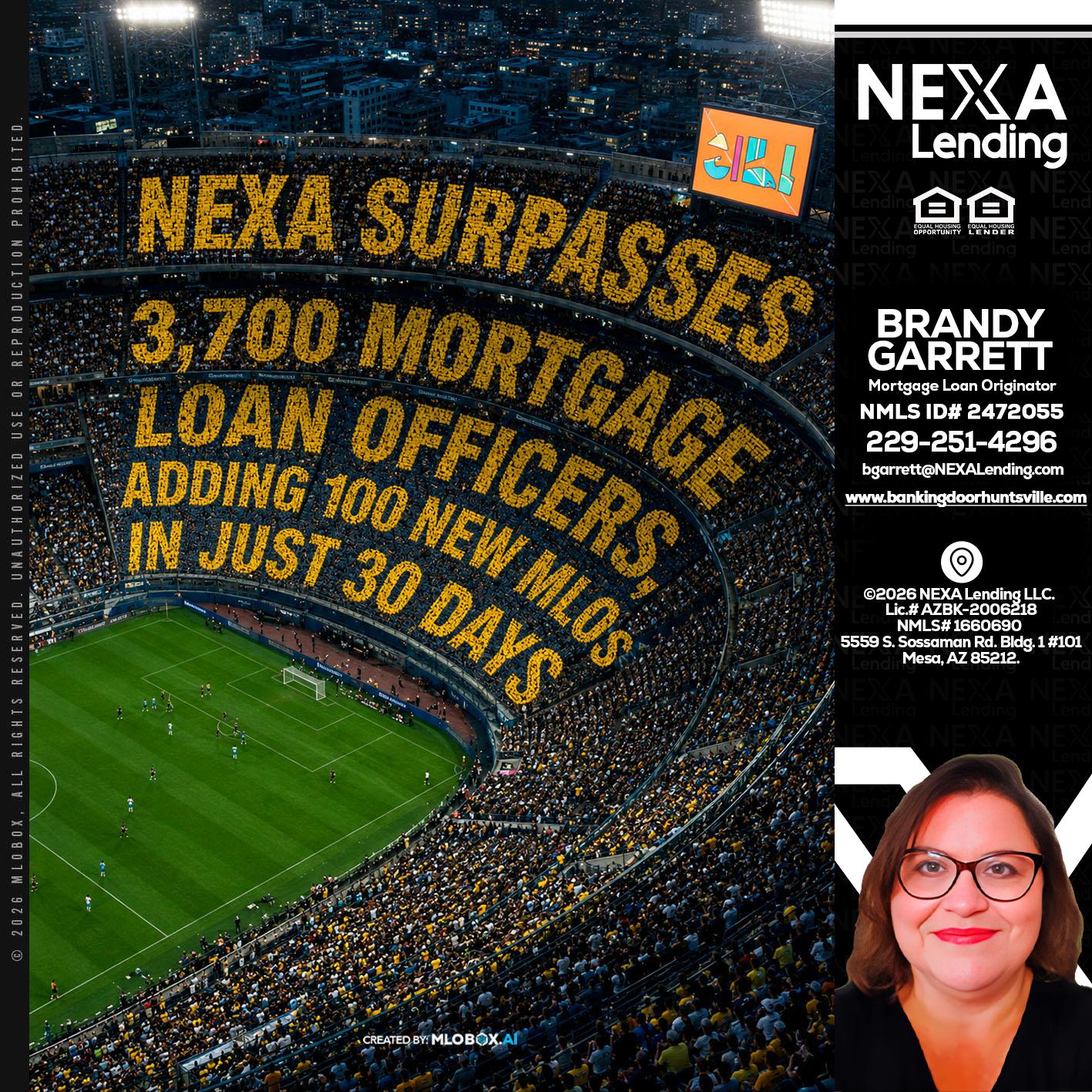 NEXA SURPASSES - Brandy Garrett -Mortgage Loan Originator