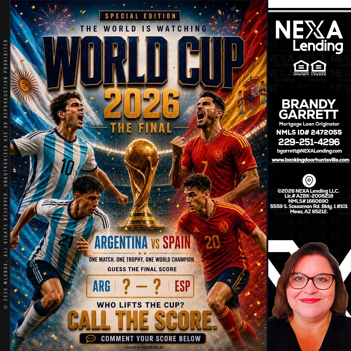 World Cup 2026 finals - Brandy Garrett -Mortgage Loan Originator