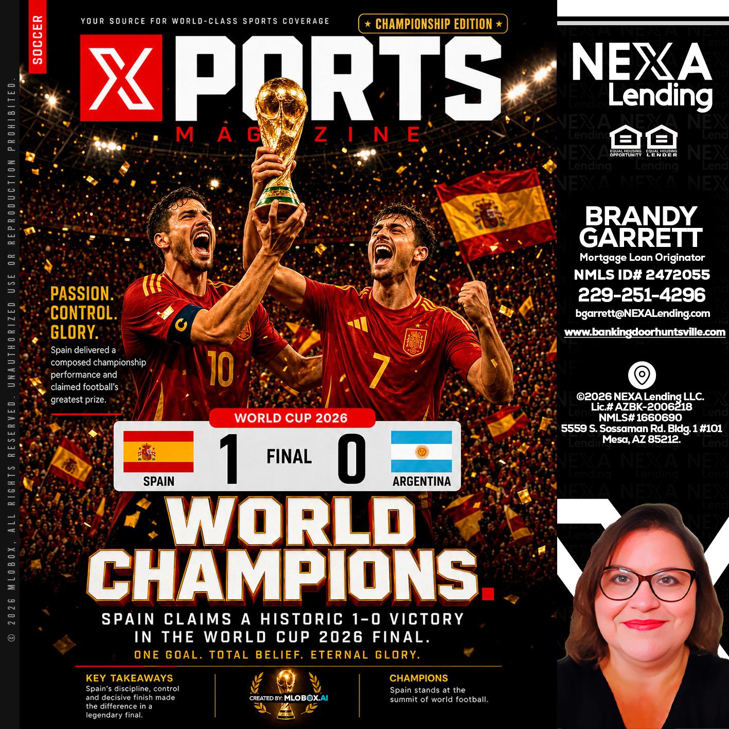 SPAIN CHAMPION - Brandy Garrett -Mortgage Loan Originator