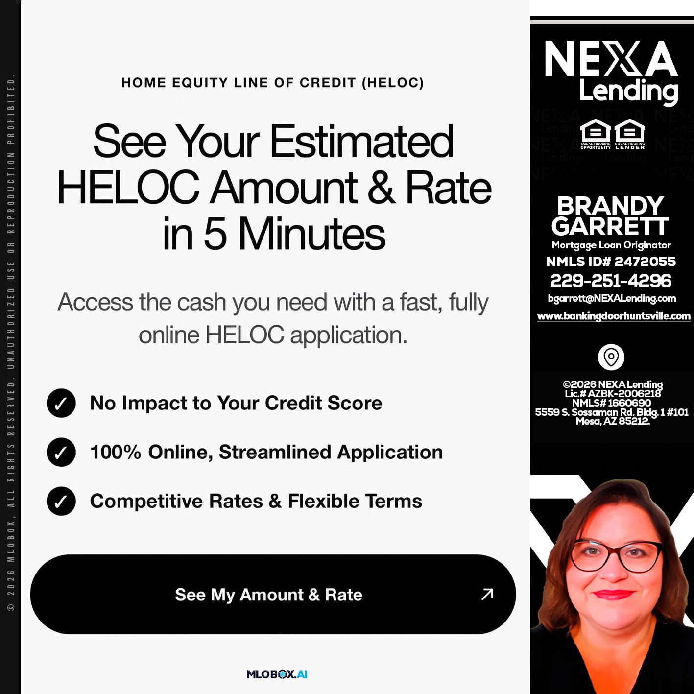 HELOC - Brandy Garrett -Mortgage Loan Originator