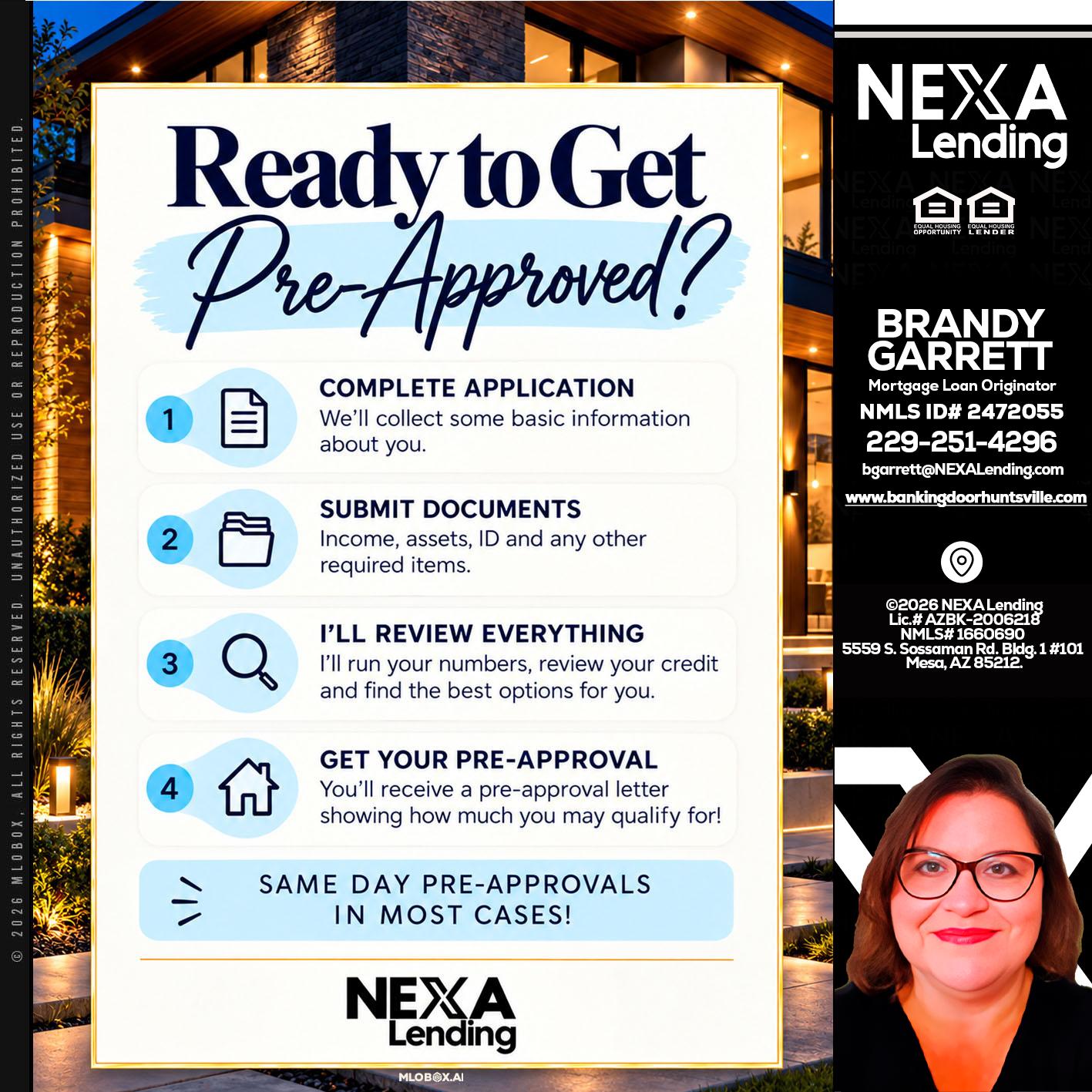 ready to get - Brandy Garrett -Mortgage Loan Originator