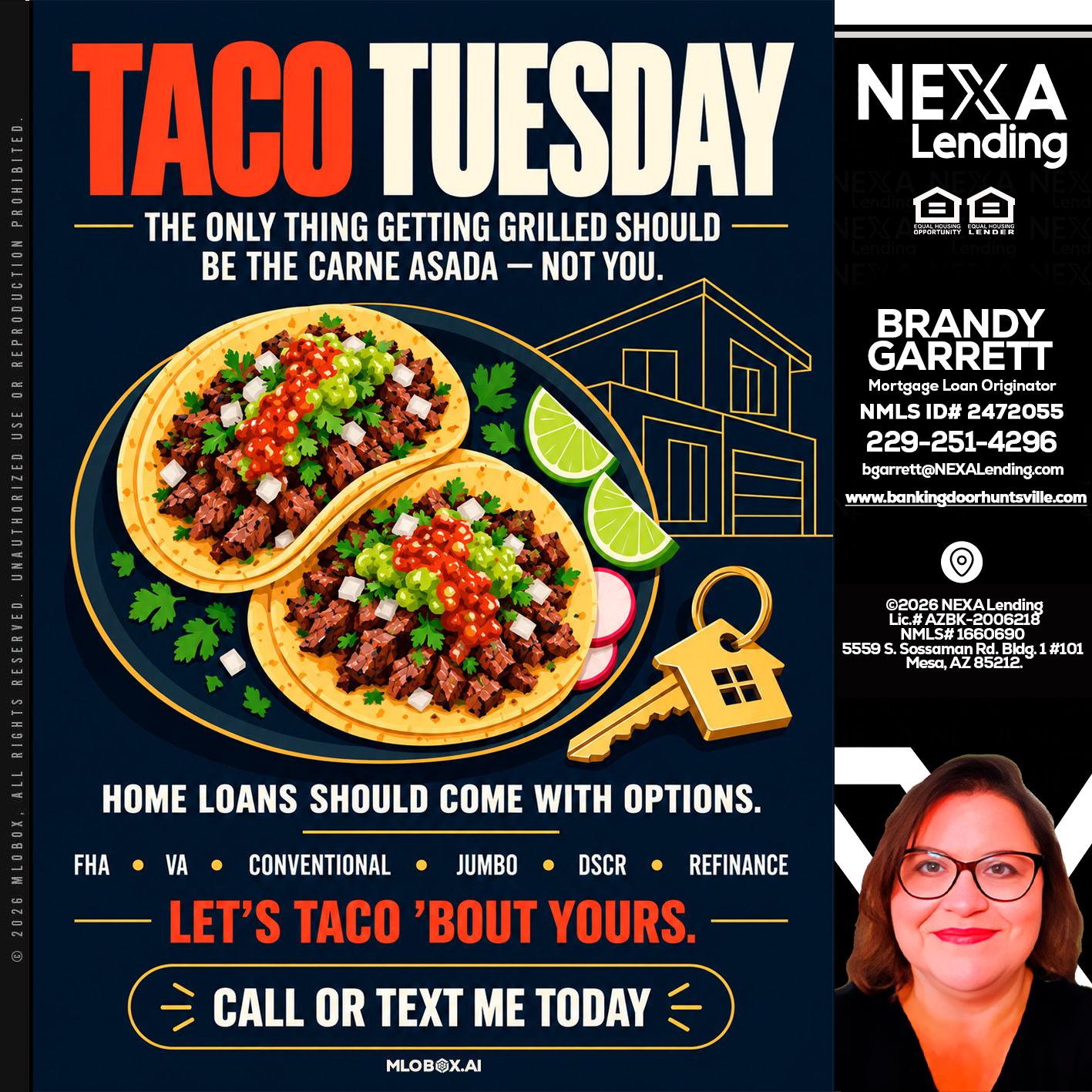 TACOS TUESDAY - Brandy Garrett -Mortgage Loan Originator